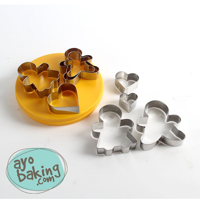 Valentine Ginger Cutter Set Of 8 Pcs  - Ayobaking products