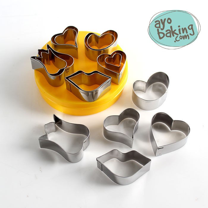 Decorating Cutter Valentine set of 15 pcs - Ayobaking products